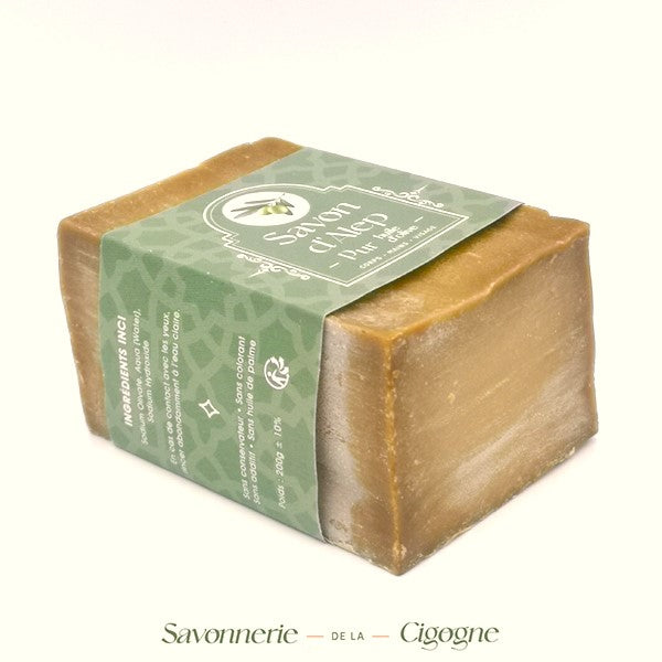 Savon Alep pur à l'huile d'olive 200g
